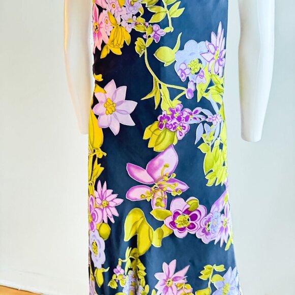 Joseph Ribkoff Bias Cut Floral Slip Dress S/M - Picture 5 of 12